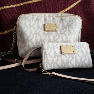 Michael Kors Crossbody Bag with Matching Wallet